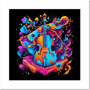 Violin Colors War Posters and Art